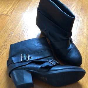 Cityclassified Shoes - Black booties with foldover cuff Cityclassified Shoes - Black booties with foldover cuff